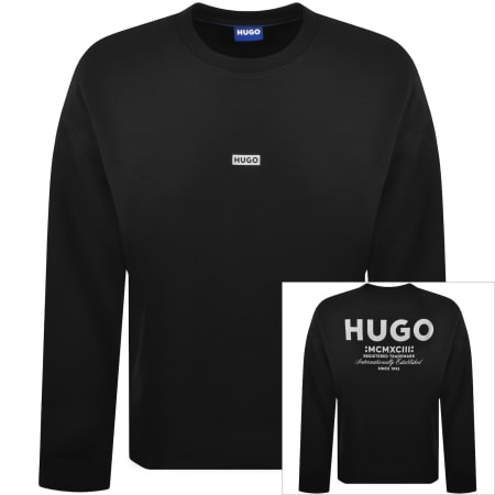 HUGO Blue Nedro Sweatshirt Black | Mainline Menswear